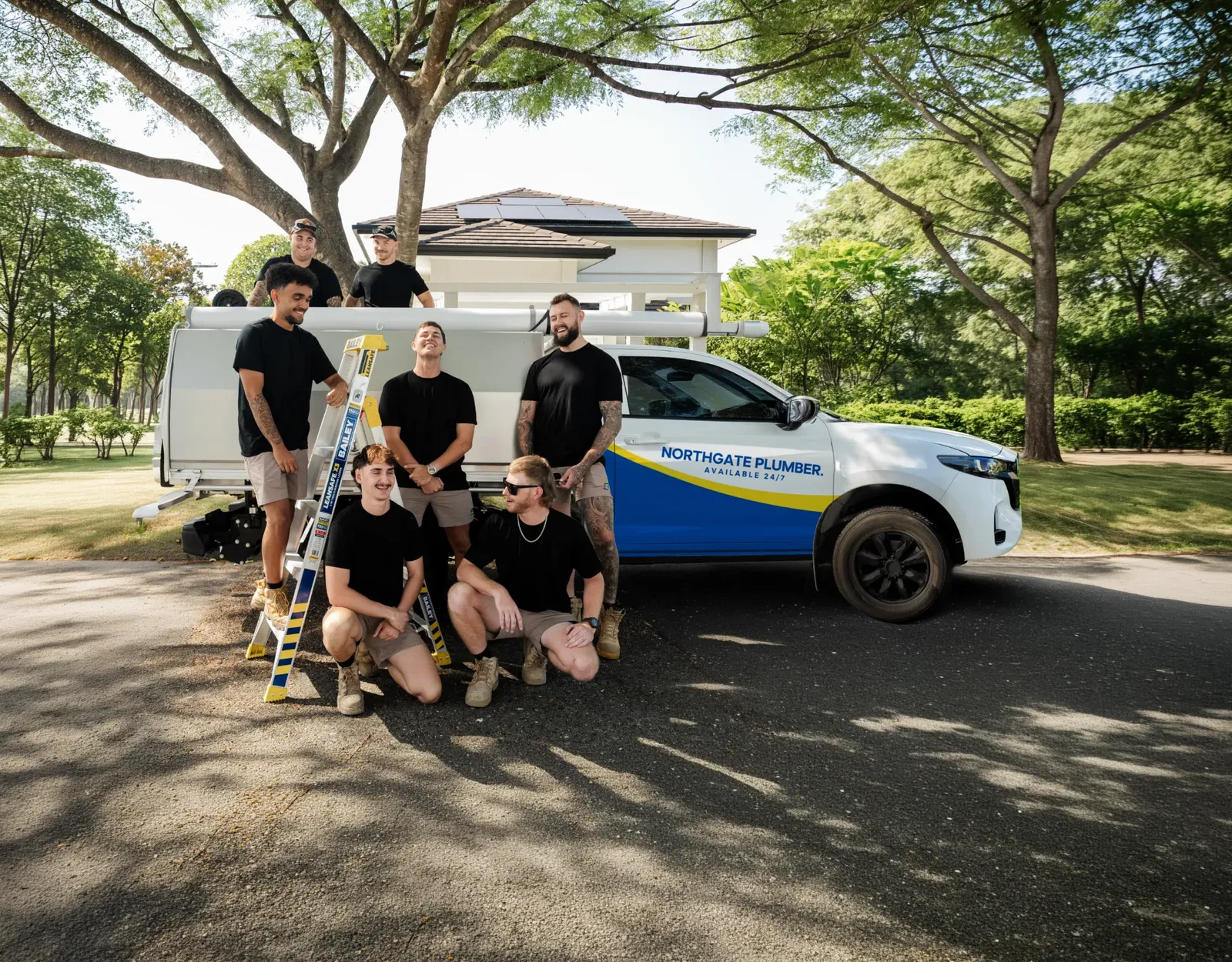 Northgate Plumber ute and team